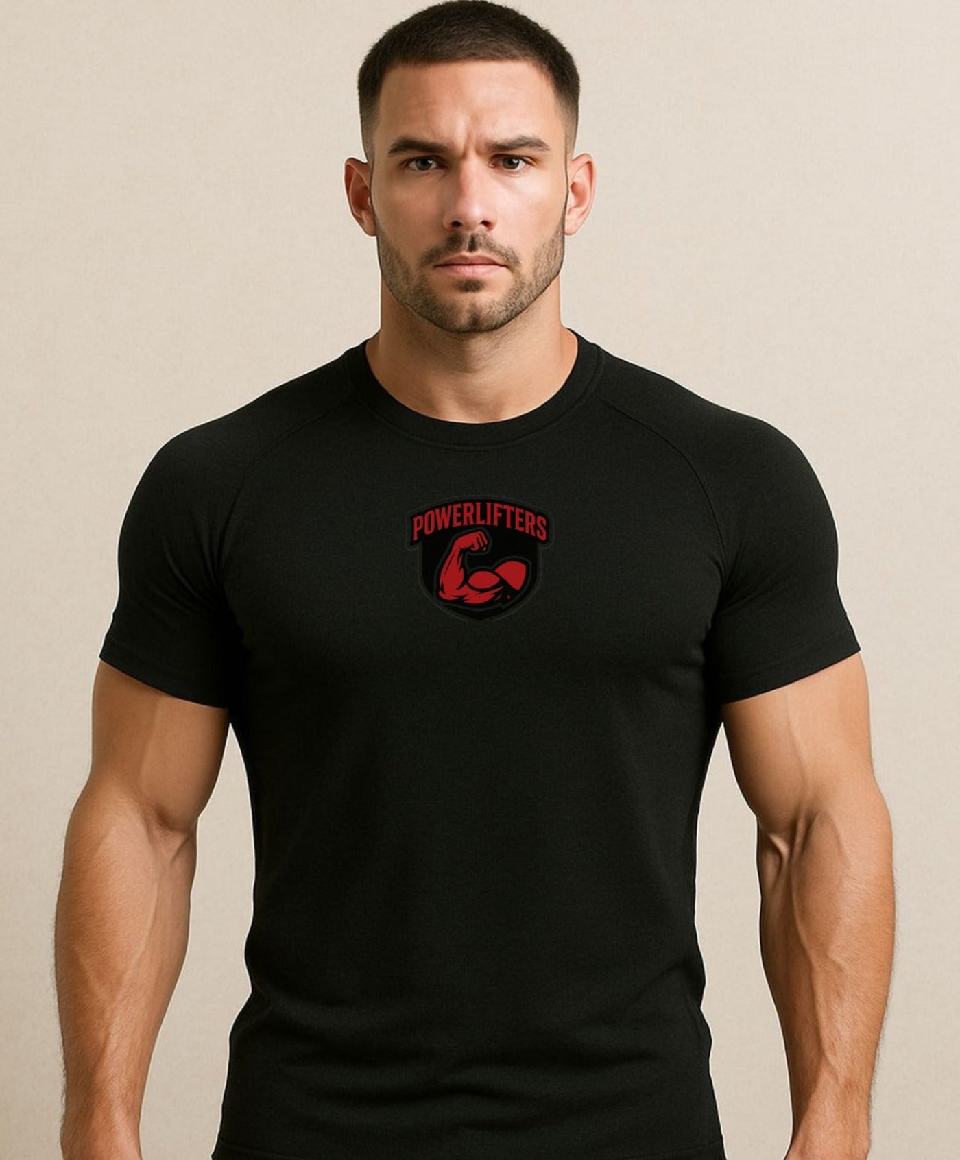 Muscle roll tee | Black